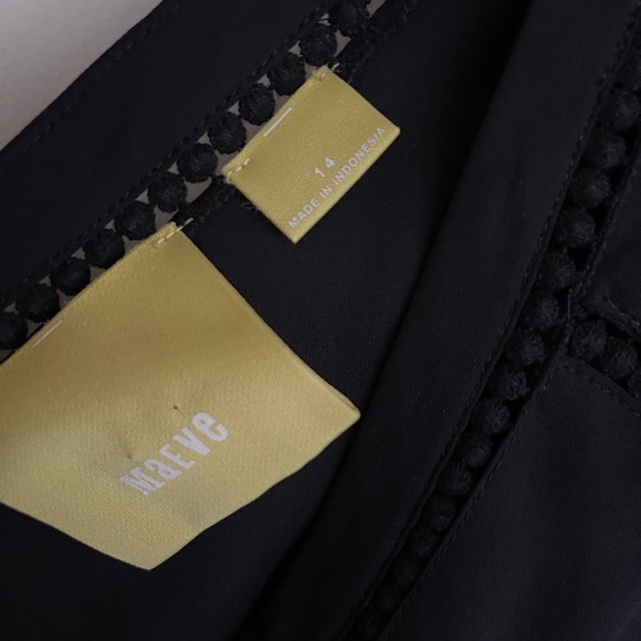 Maeve Black chiffon top - size 14 - Picture 2 of 3